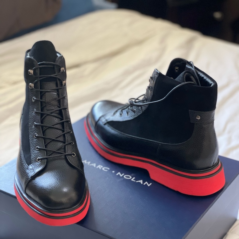 Marc Nolan Aiden black combat boots